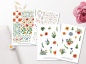 Preview: Wildblumen Sticker Set